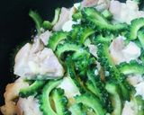 市販カツ●ゴーヤーチャンプルーカツ丼作り方1写真