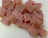 鶏胸肉の照焼親子丼作り方1写真
