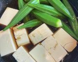 オクラと豆腐の即席煮作り方4写真