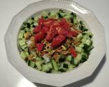 夏野菜でタコライス風作り方4写真