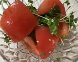 脂肪燃焼　トマトの和風夏サラダ作り方3写真