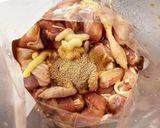 鶏もも肉のからあげと白ネギたっぷりのタレ作り方2写真