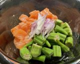Spicy Okra Salmon作り方4写真