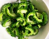 全てレンジ食べきり量簡単ゴーヤのナムル作り方3写真