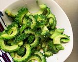 全てレンジ食べきり量簡単ゴーヤのナムル作り方8写真