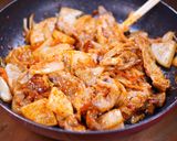 豚バラ大根の豚キムチ炒め(炒め物のコツ)作り方5写真