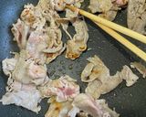 豚肉と高菜のさっぱり黒酢炒め作り方1写真