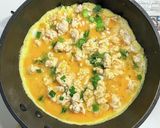 豚ひき肉入りのニラたまライス作り方6写真