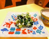 あかうお塩麹と青梗菜の小柱和えプレート作り方6写真