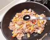 豚バラ・長ネギ・油揚げのピリ辛炒め作り方13写真