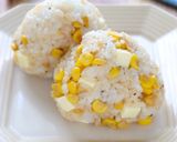 具だくさん♡バター醤油コーンおにぎり作り方4写真