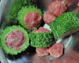 ゴーヤの肉詰めスープ作り方5写真