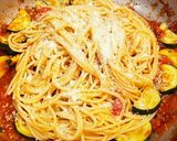 パルメザンチーズとトマトソースパスタ作り方7写真
