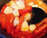 牛こま肉とじゃがいものトマト旨煮作り方5写真