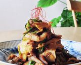 豚バラキムチスタミナきのこ丼☆今日の夕食作り方3写真