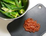 簡単！オクラの梅おかか和え作り方4写真