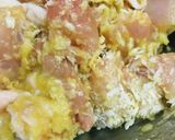 揚げ焼き●鶏もも肉のカツ衣揚げ作り方1写真