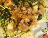 市販サラダ●冷や奴の涼風サラダ作り方1写真