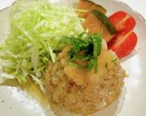 キャベツの芯入り和風ハンバーグ作り方6写真