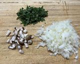 ナスと余り野菜の肉詰め作り方1写真