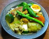 鶏手羽スープでグリーンカレー　作り方5写真