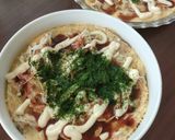 鯖水煮缶のヘルシーお好み焼き作り方3写真