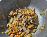 牛肉入り金平牛蒡作り方9写真