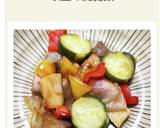 夏野菜で減塩酢豚作り方4写真