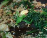 鮭とほうれん草のバター風味炒飯作り方5写真