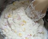 捏ねない！ハムコーンのプレートブレッド☆作り方2写真