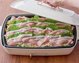 ホットプレートで簡単　蒸ししゃぶ作り方4写真