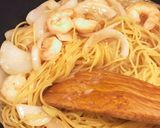 簡単エビと玉ねぎのペペロンチーノ作り方3写真