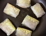 鶏ひき肉の餃子風ライスペーパー包み作り方3写真