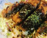 市販カツ&サラダ活用●赤味噌メンチカツ丼作り方3写真