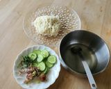 白だしで冷や汁そうめん☆みょうが♪夏バテ予防作り方1写真