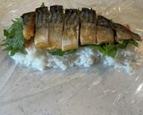 すのこ不要！鯖とたらこの押し寿司！作り方7写真