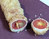 プチトマトの肉巻き串揚げ作り方13写真