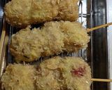 プチトマトの肉巻き串揚げ作り方12写真