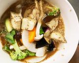 肉無豆腐さっぱりきな粉オイレモン味野菜炒作り方14写真