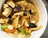肉無豆腐さっぱりきな粉オイレモン味野菜炒作り方15写真