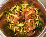 生ハムユッケ丼作り方1写真