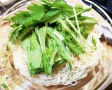 超簡単！冷しゃぶと水菜の胡麻ダレそうめん作り方8写真