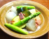 とろ茄子、冬瓜、ズッキーニのお味噌汁作り方10写真