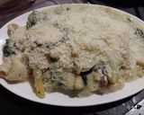 野菜グラタン　バジル味付け鶏肉と鶏皮入り作り方5写真