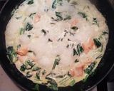 塩鮭と小松菜のカレー風味クリームパスタ作り方2写真