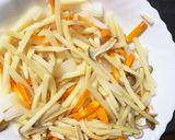 下処理はレンジ1番簡単ツナ筍炊き込みご飯作り方12写真