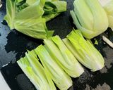 豚肉とチンゲン菜のオイスターソース炒め作り方1写真