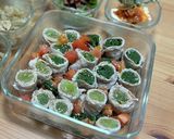 水菜のくるくるロール巻き･:*+作り方4写真