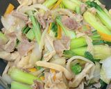 豚肉とチンゲン菜のオイスターソース炒め作り方10写真