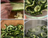 ゴーヤと厚揚げと豚肉こまの甘酢あん作り方1写真